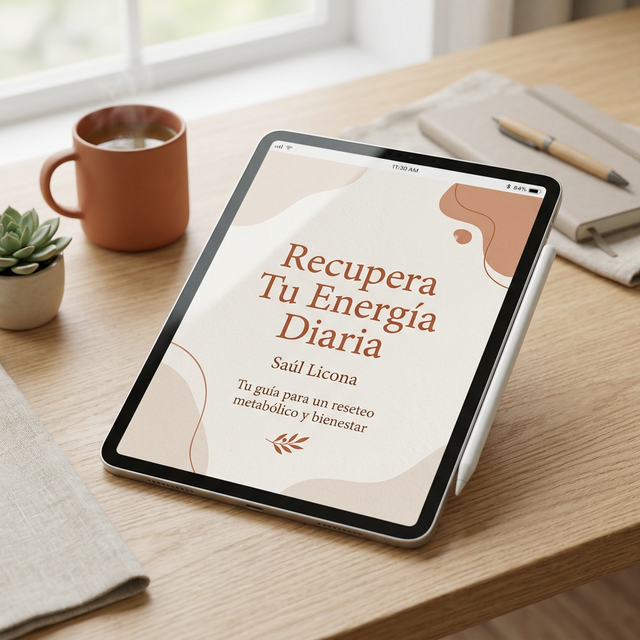 Mockup Oficial del Protocolo Recupera Tu Energía Diaria