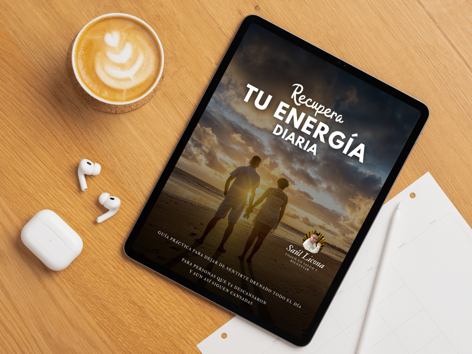 Mockup Tablet and Headphones